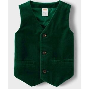 Gymboree Green Velvet Kids Vest